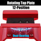 INJORA Aluminum 80g RC Car Stand with Shock Holder for 1/24 1/18 RC Crawler Upgrade(Red)