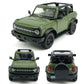 2-Door Convertible Bronco Badlands Model Car 1/36 Scale Diecast Toy Cars Metal Alloy Childrens Vehicles, Pull Back Doors Open, B