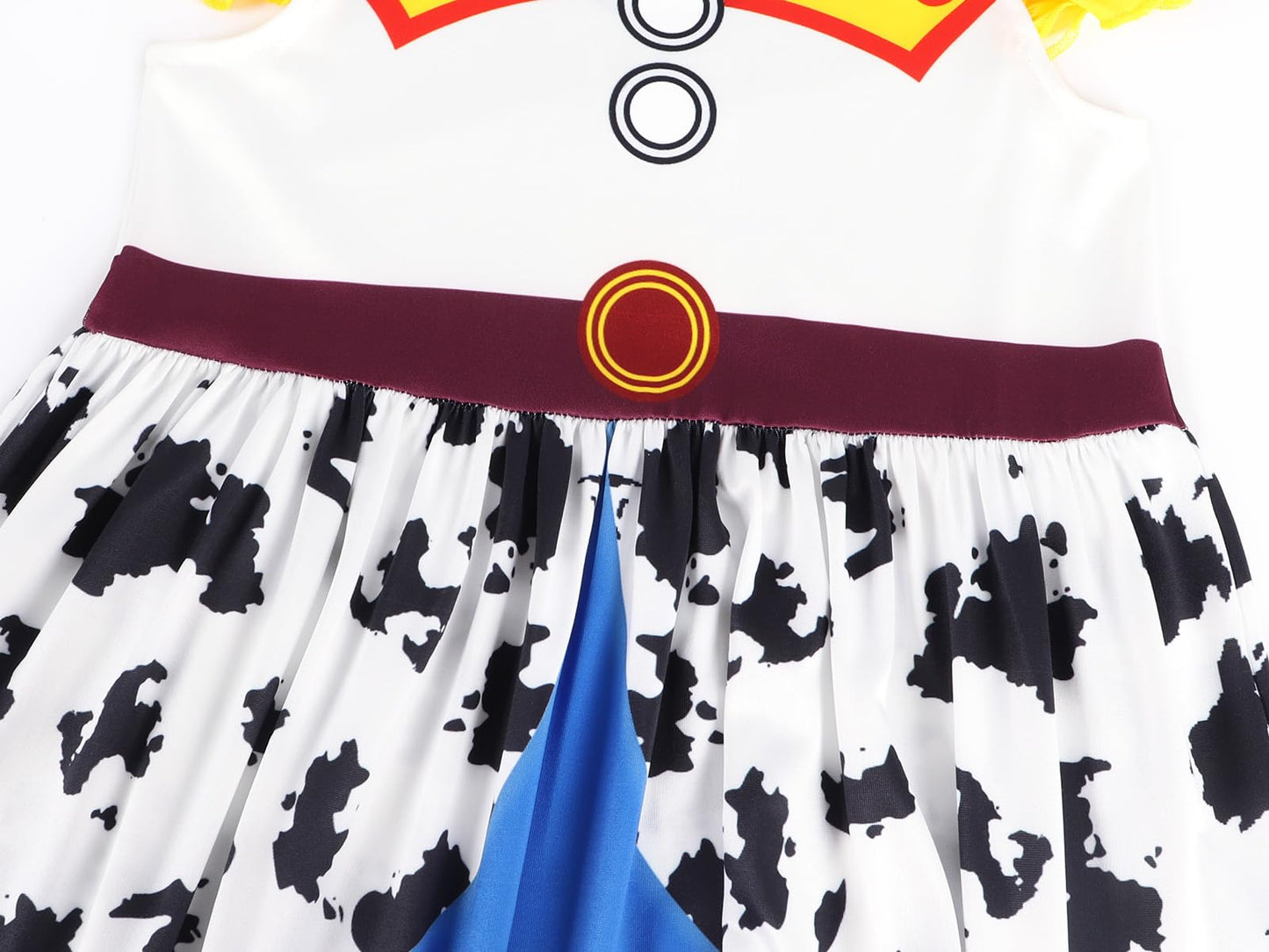 Eledobby Jessie Costume Girls Cowgirls Outfit Princess Jessie Dress Halloween Dress Up Birthday Party Clothes 6-7Years