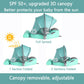 2025 New Mambobaby Float Non-Inflatable Baby Pool Float with Canopy Solid Infant Pool Float with Canopy UPF 50+ Swim Ring Swimmi