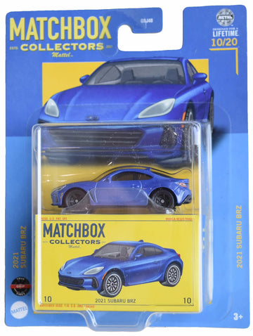 Matchbox 2021 Subaru Brz, Collectors [Blue] 10/20