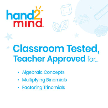 Hand2Mind Foam Algebra Tiles Class Set, Algebra Manipulatives, Algebra Tiles X And Y, Linear Algebra, Algebra Tools, Tiles Learning, Algebraic Tiles, Algebra Classroom (Set Of 30)