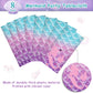 8Pcs Mermaid Birthday Party Favors Mermaid Tablecloth Decorations Disposable Plastic Table Cover For Princess Under The Sea Baby
