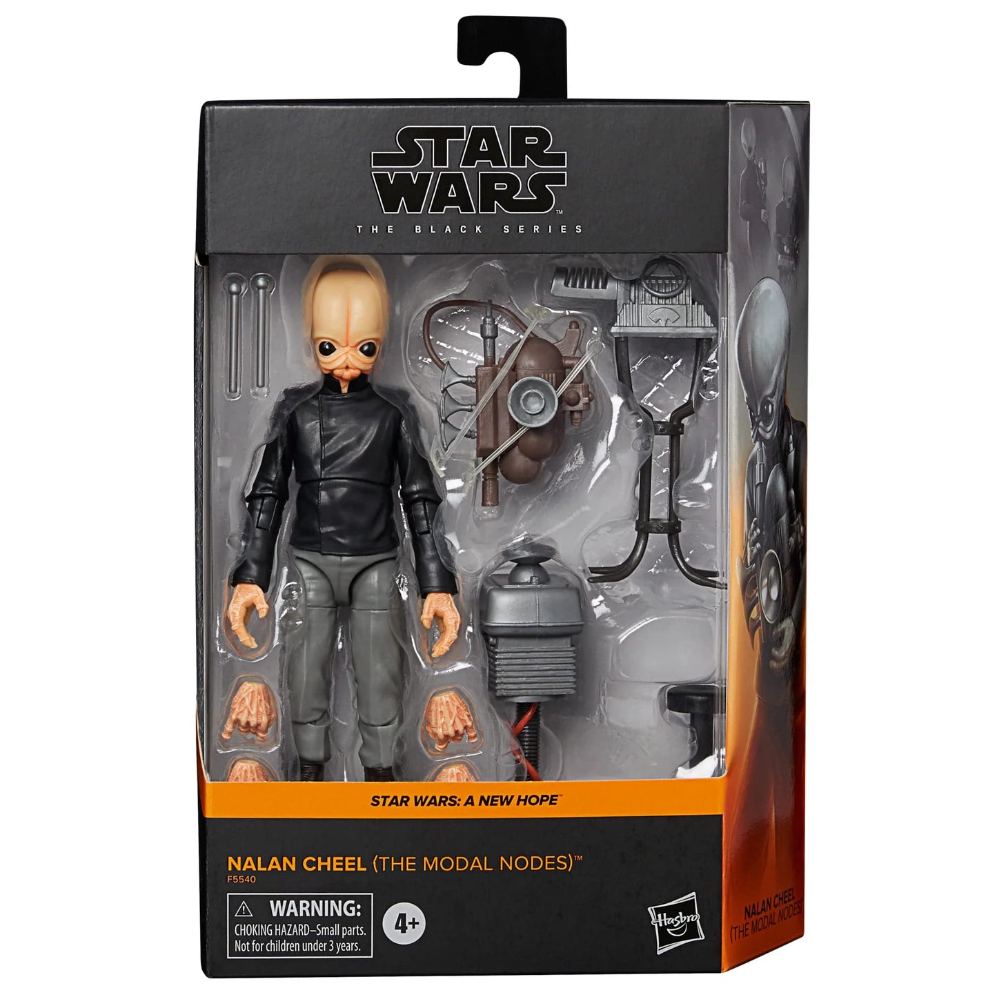 STAR WARS Nalan Cheel Action Figure F5540 - The Modal Nodes, Black, Plastic