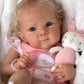 Pinky Reborn Baby Dolls Lovely 18 Inch 46 Cm Real Looking Reborn Doll Eyes Opened With Cloth Baby Realistic Newborn Gift Rooted