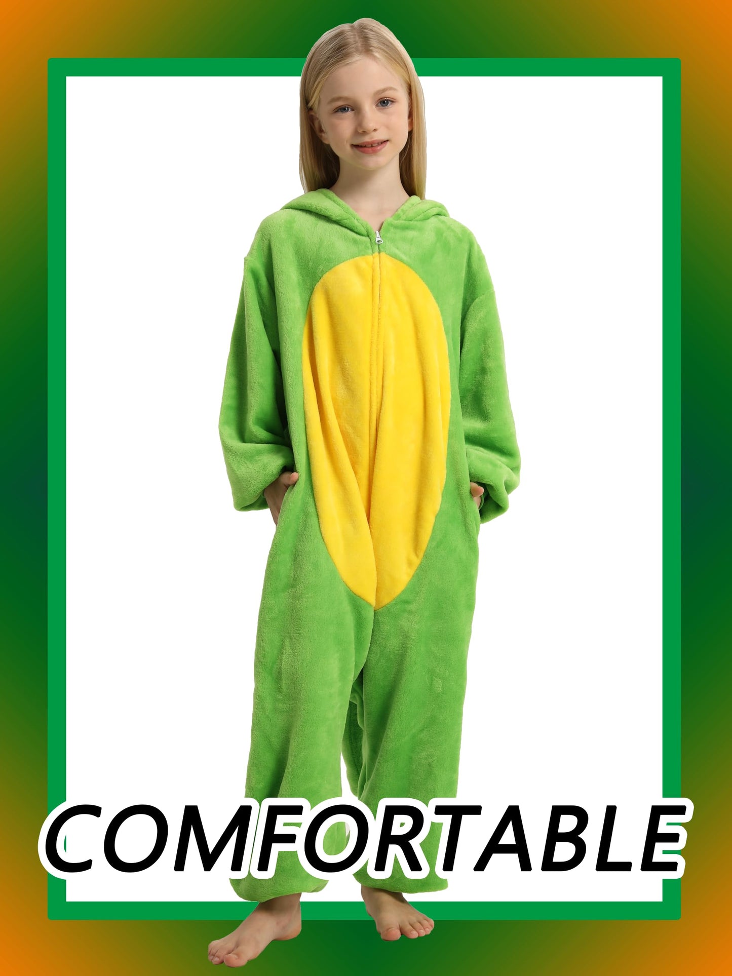 Lonulain Unisex Kids Animal Oneise Pajamas, Boys Girls Flannel Hooded Halloween Cosplay Costume/Homewear/Sleepwear (Dinosaur,5-6