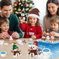 Hophine 12Pack Build a Snowman Kit, Molding Clay Snowman Kit, Christmas DIY Crafts for Kids, Perfect for Winter Holiday Parties,