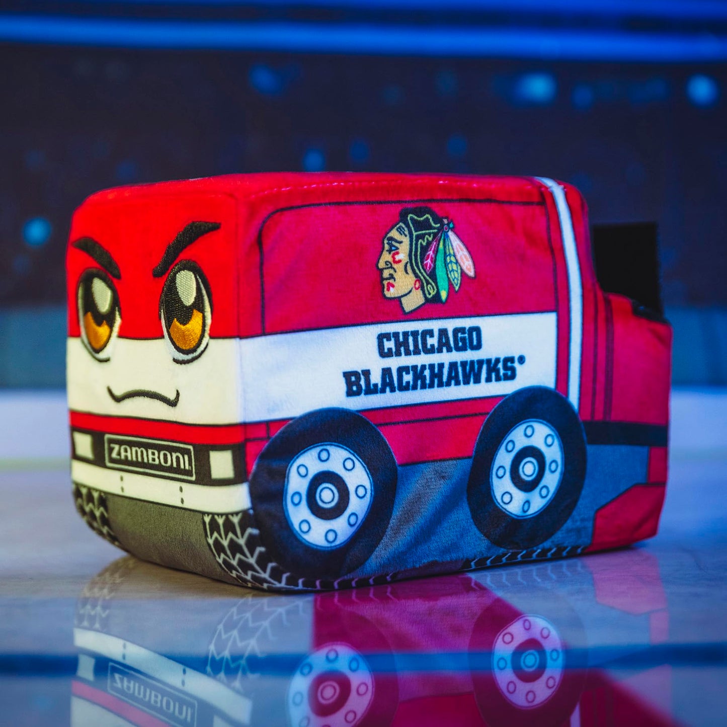 Bleacher Creatures Chicago Blackhawks Zamboni 7'' Nhl Kuricha Plushie - Soft Inspired Plush