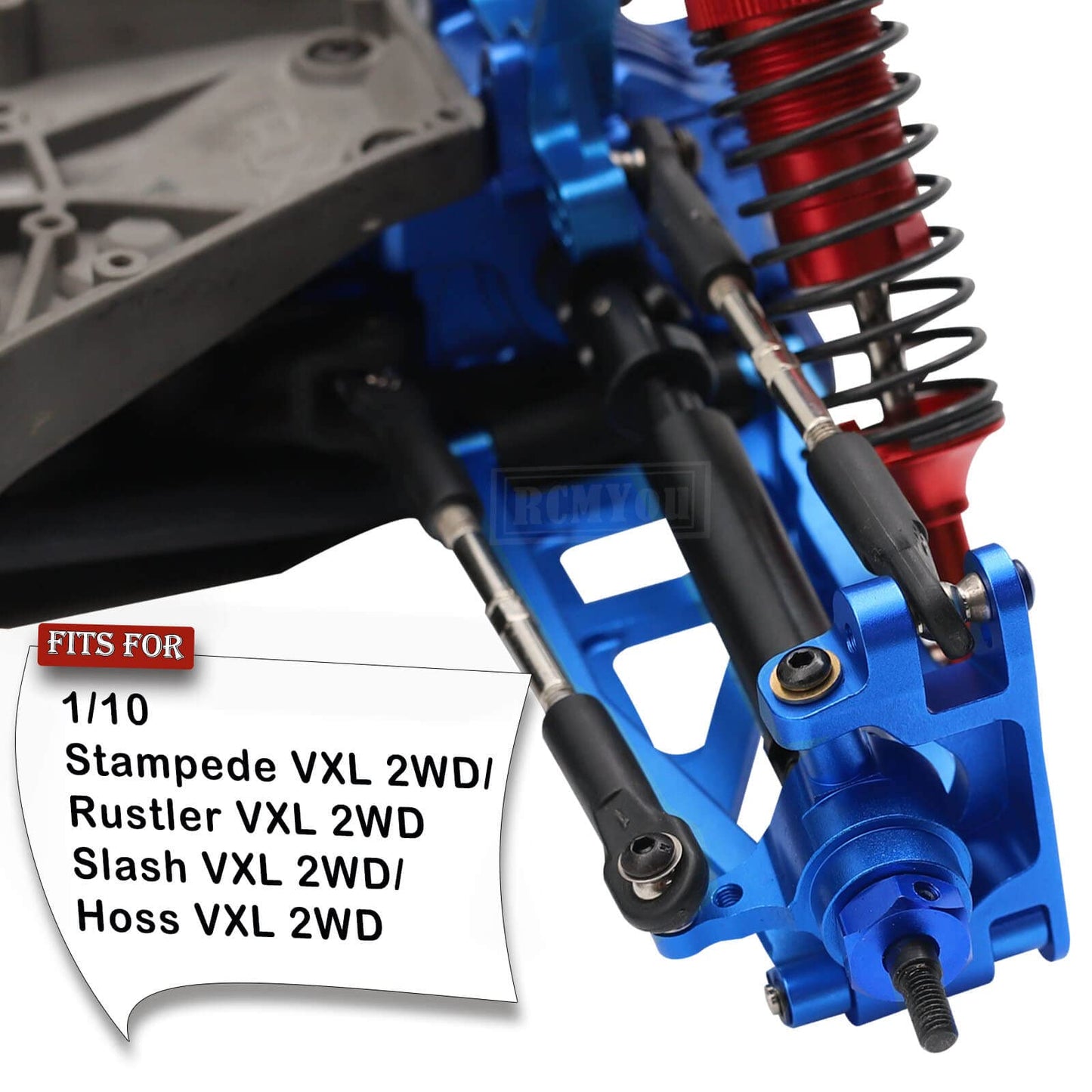 RCMYou Rear Drive Shaft CVD & Front Axles Upgrades Part for 1/10 Stampede VXL 2WD,Rustler VXL 2WD,Slash VXL 2WD,Hoss VXL 2WD, St