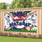 Baseball Birthday Party Backdrop Baseball Themed Happy Birthday Banner Photography Background for Boys Kids Teens Party Supplies