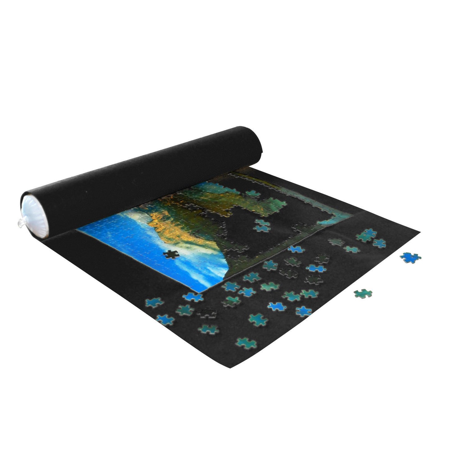 LAVIEVERT 3000 Piece Jigsaw Puzzle Mat Roll Up, Portable Puzzle Board for Adults, Giant Felt Mat for Easy Transport & Storage, L