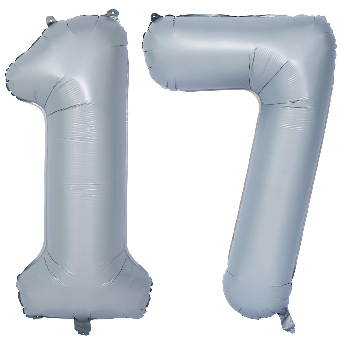 40 In Matte Gray Number Balloons Helium Foil Mylar Balloon Birthday Party Banquet Decoration 17