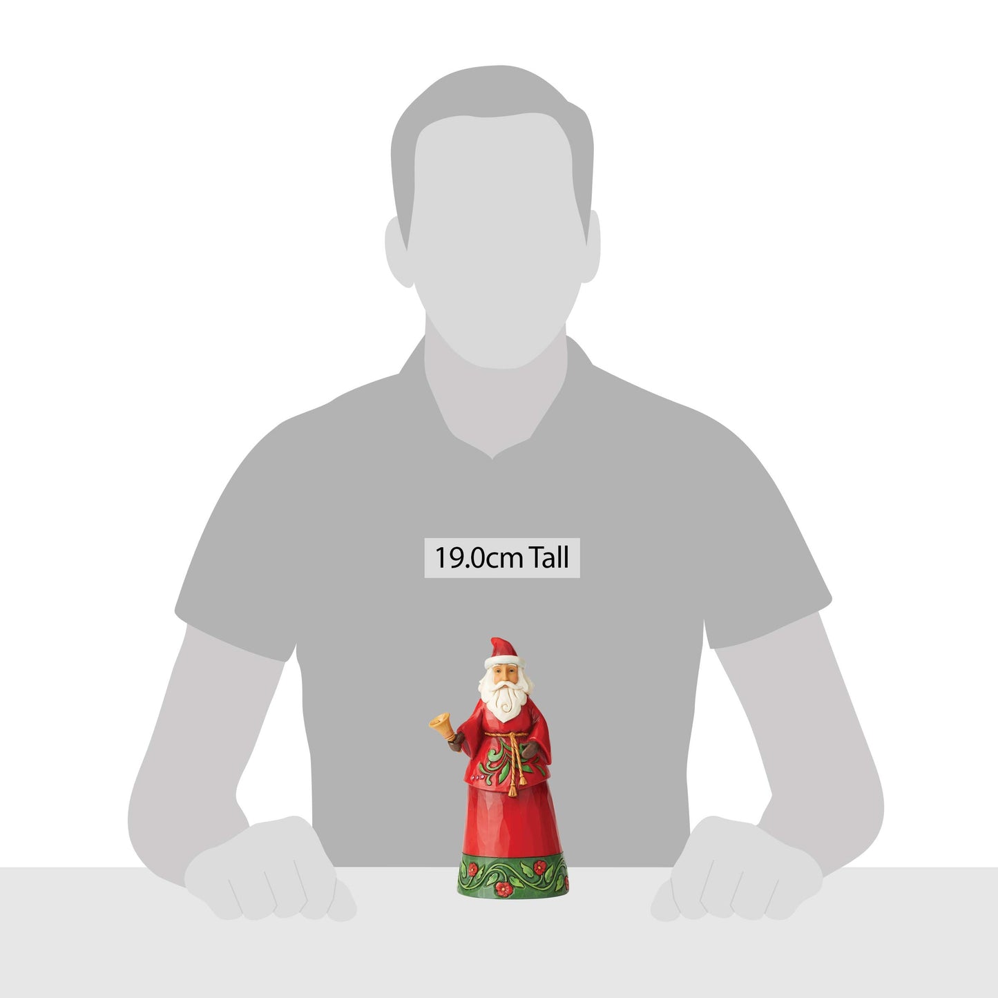 Heartwood Creek By Jim Shore Santa With Bell Figurine