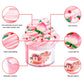 Scented Slime Kit With 7 Pack Butter Slimes,Dual Colored Pink Slime Watermelon Charms,Super Soft And Non-Sticky, Stress Relief T