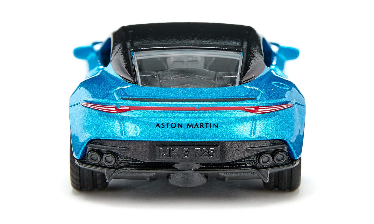 Siku 1582, Aston Martin DBS Superleggera, Toy car, Metal/plastic, Blue, Openable doors, Sports rims with rubber tyres
