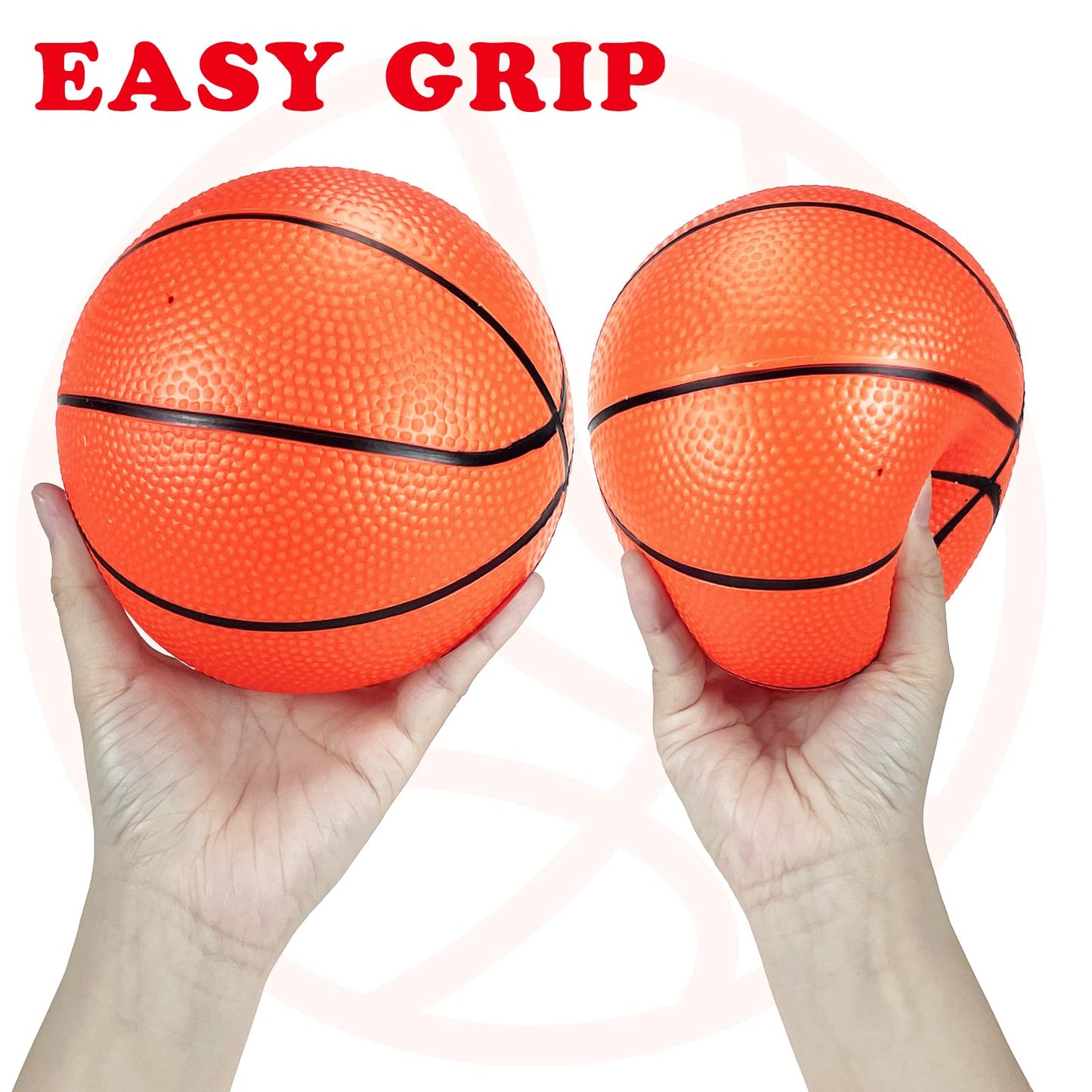 Hymaz 3 Pack 8 Inch Mini Basketballs, Basketballs Set With Air Pump For Kids Toddlers Mini Basketball Hoop, Swimming Pool Basketball Games, Indoor Basketball Hoop, Outdoor Small Hoops Games