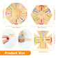 Marble Game Board Wooden, 24'' Large Size Detachable Fast Track Board Game For 2-8 Players, Classic Marble Game With 32 Marbles