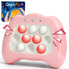 AOTIBO Fast Push Machine Fidget Toy for Kids, Stress Relief Game, Pink, ABS Material, Ideal Xmas/Birthday Gift for Ages 3-12