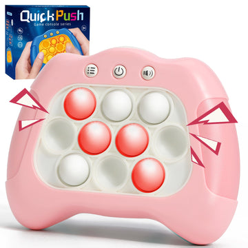 Aotibo Fast Push Machine Light Up Fidget Toys For Kids Adults, Handheld Game For Kids 3-12, Quick Push Bubble Stress Toy, Sensor