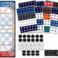 Masterpieces Nhl Full League Version Checkers Board Game Team Color, 13'' X 21''