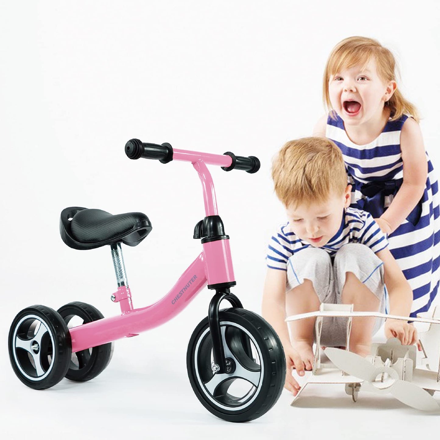 Chestnuter Baby Balance Bike, 1 2 3 Year Old Gifts, Ride On Toys For 1 Year Old, Best First Birthday Gift, Toddler Bike With 3 W