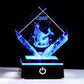 3D Crystals Capricorn Zodiac Astrology Gifts For Women Men,Capricorn Glass Figurine Decor Constellation Stuff December January B
