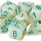 Chessex CHX27409 Dice-Marble Dark Green Set