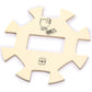 Yellow Mountain Imports Chicken Foot Game Set with Double 9 Dominoes, Wooden Case, 7.3"x7.3"x2.4", Yellow, Acrylic