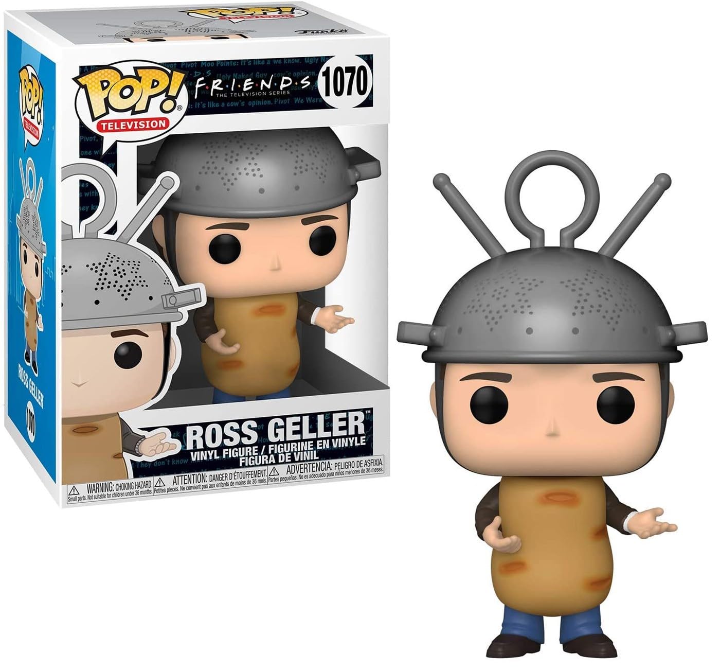 Funko Pop Pop! Tv: Friends - Ross As Sputnik, 3.75 Inches, Multicolor