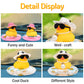 Wonuu Car Rubber Duck, Yellow Duck Decoration Dashboard With Sun Hat Swim Ring Necklace Sunglasses For Car Dashboard Decorations, Pink Top Hat-Pink