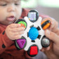 Baby Einstein Curiosity Clutch Fidget Sensory Toy And Pop It Rattle, Bpa Free Infant Teether, Age 3 Months+, Multicolored
