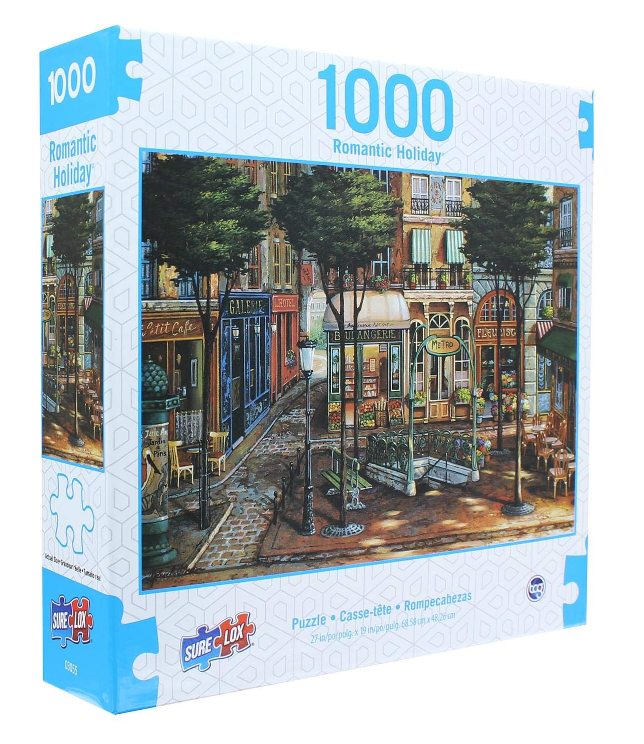 Sunlit Square 1000 Piece Romantic Holiday Puzzle