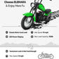 Elemara Dirt Bike Electric, 15 Mph & 150Lb Max, Motor Bikes For Kids W/Led Lights & Power Display, Key Start,Chain-Driven Motor,