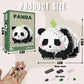 Mjddja Mini Building Blocks- Crawling Panda, Party Favors- Micro Blocks Panda Toy For Kids 6 7 8 9 10+, Mini Blocks Building Set
