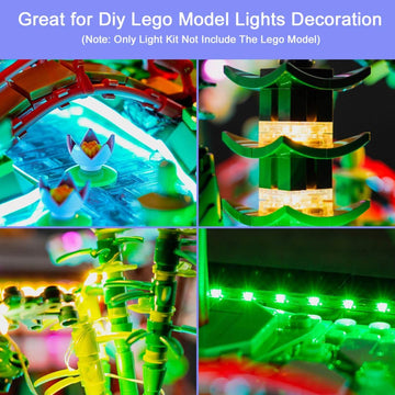 Hilighting Led Light Kit For Lego Tranquil Garden, Upgraded Light Set Compatible With Lego 10315 Icons Tranquil Garden, Creative