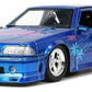 Jada Toys I Love The 80      s 1:24 1989 Ford Mustang GT Die-Cast Car, Toys for Kids and Adults, Blue
