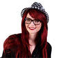 Blinkee Led Flashing Fedora Hat With Checkered Sequins Black And White