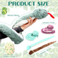 Leitee 7 Pcs Snake Plush Toy Set 63 Inch Large Mommy Snake Stuffed Animal With Cute Baby And Eggs In Zippered Belly For Kids Birthday Forest Party Favors Prank Props Bedroom Decors(Vivid Style)