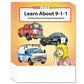 Zoco - Learn About 911 - Coloring & Activity Books (25 Bulk Pack, Without Crayons) - Emt, Ems Dispatcher, Police, Sheriff, Fire