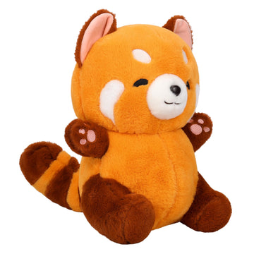 Meleceri Stuffed Animal Red Panda Plush Toy Cute Red Panda Plushies Gift For Girls And Boys 17.7''