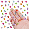100 Pieces Colorful Mini Ladybug Decor for Crafts Dollhouse Miniature Things Tiny Ladybugs for Fairy Garden Dollhouse Micro Land