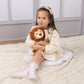 Apricot Lamb Plush Brown Lion Stuffed Animal - Soft Cuddly 9" Polyester Toy for Kids
