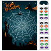 Boramdo Pin The Spider On The Web Halloween Party Game For Kids Web Poster With 24 Pieces Spider Stickers And A Blindfold For Ha
