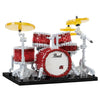 nanoblock Instruments Pearl Drum Set Building Kit, 5.13" Advanced Hobby Series, Plastic Model NAN22890