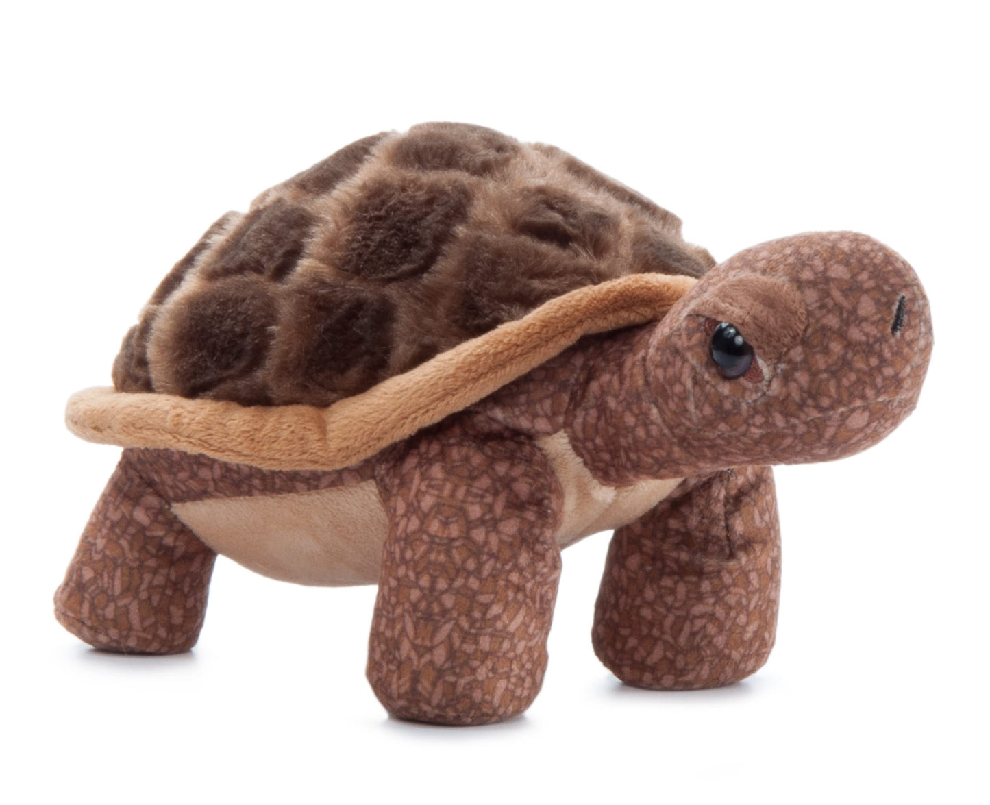 The Petting Zoo Tortoise Plush Toy - 9 Inch Brown Stuffed Animal for Kids, Model 421110