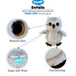 Puzzled Dollibu Owl Plush - Super Soft Stuffed Animal, Cute Grey Wildlife Bird Stuffed Animal Adorable Fluffy Stuffed Animal For Boys And Girls, Plush Owl Gifts For Kids, Teens, And Adults - 9 Inches