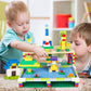 Base Plate Building Platforms For Building Bricks Compatible With Lego Classic, 10 ''X 10'' Single-Side And 10 ''X 5'' Double-Si