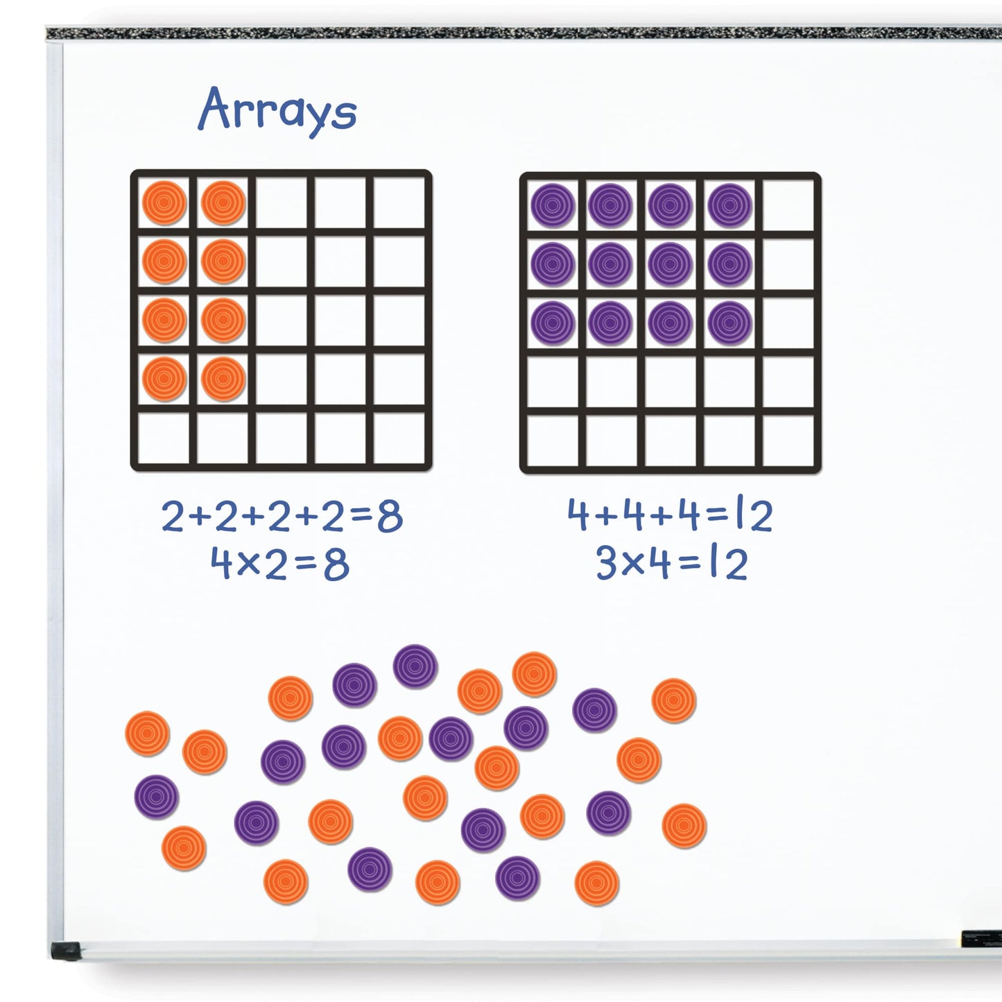 Learning Resources Giant Magnetic Array Set - Math Teacher And Classroom Supplies, Homeschool Math Tools