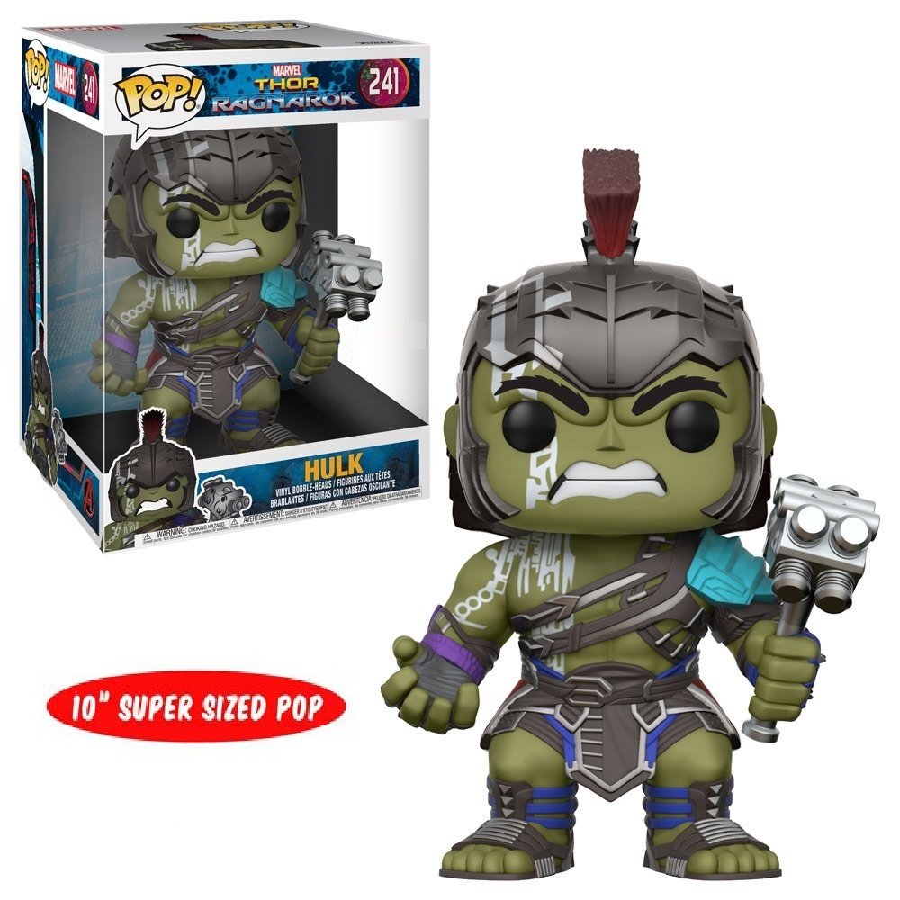Funko Pop Vinyl Figure - Gladiator Hulk, 10-inch, Cranberry, Model 23213, Marvel Thor Ragnarok