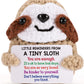 Mbl Inspirational Positive Crochet Sloth - Handmade Little Reminders Emotional Uplifting Support Mental Health Knitted Sloth For